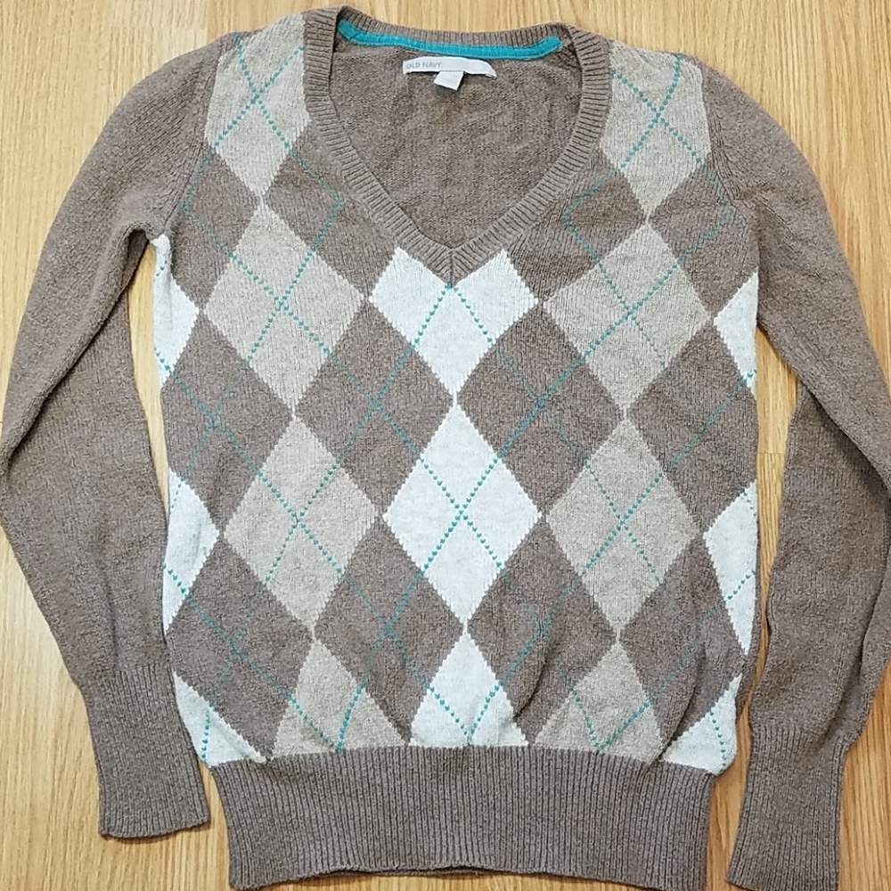 Old navy argyle sweater